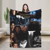 The Vampire Diaries Damon salvatore Blanket Super Warm Plush Bedding Throws For Home Decor Travel Office Flannel Bedspread Bed