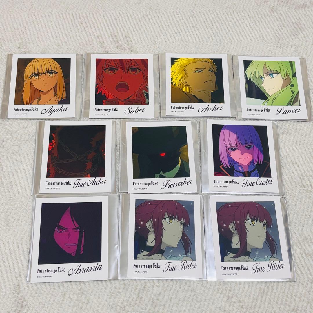 Fate/strangeFake 10 Polaroid style scene photo trading cards