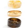Ingemark 3 Styles Exaggerated Resin Acrylic Wide Bracelets for Women Hip Hop Geometric Bangles Grunge Jewelry Steampunk Pulseras