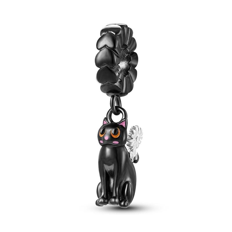 Charms Animali in Argento 925 Cane Gatto Gufo Coniglio Leone Elefante Dinosauro Charm Per Braccialetto Bangle Biglie per Creazione Gioielli