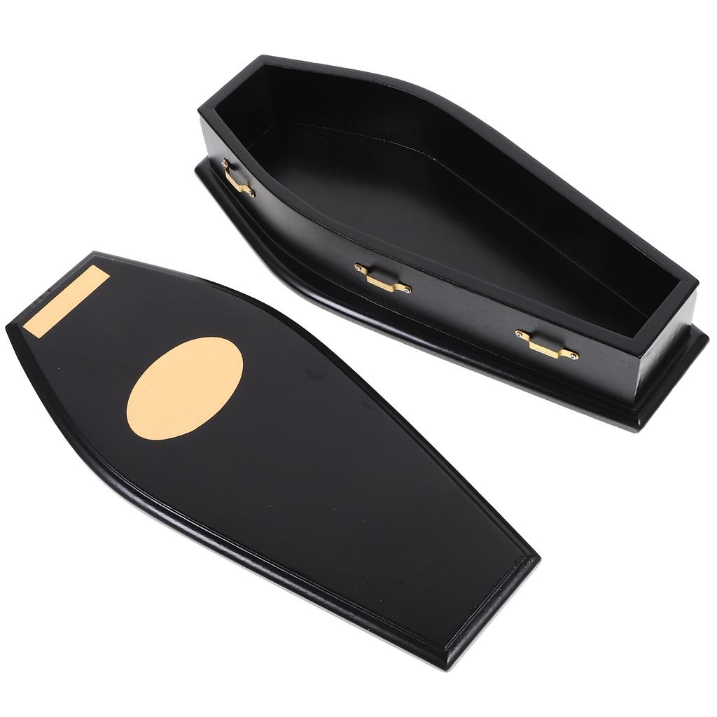 1Pc Halloween Coffin Shape Candy Box Gift Container Party Decorative Prop Halloween Celebration Decoration Storage Gift Ataud