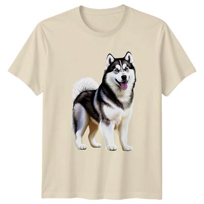 Siberian Husky Dogs Animals Unisexs TShirt Unisexs Tee Graphic Unisex Pet Top