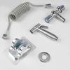 Toilet Bidet Sprayer Gun Set 304 Stainless Steel Handheld Faucet Spray With 1.5M Flexible Hose Bathroom Shower Self Cleaning