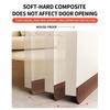 Built In Steel Insert Door Bottom Seal Strip Self Adhesive TPE Mouse Proof Door Seal Free Cutting Insect Blocking