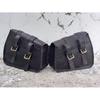 Handmade Leather Black Bag Motorcycle Saddle Bag 2 Side Luggage Bag Motorcycle Panniers Saddlebags for Bike