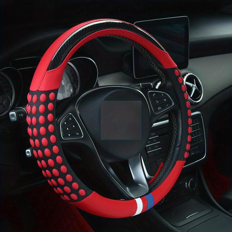New Car Steering Wheel Cover Universal Faux Leather Film Fashion Sports Four Seasons Universal Car Accessories