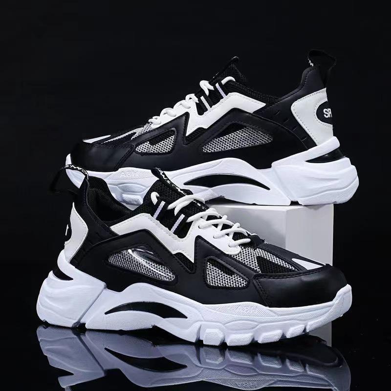 Men's Spring Breathable Thick-soled Increase Sports Dad Shoes Korean Trend Casual Shoes Sports Men's Autumn