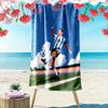 Dynamic Football Elegance Print Beach Towel, Quick Drying, Suitable for Travel, Outdoor Sports, Jogging, the Beach and Swimming, Gift