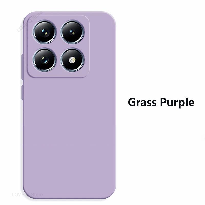 For Mi 14T Mi14T Pro Case Liquid Silicone Soft Phone Cases For Xiaomi Mi 14T Mi14T Pro Mi 14 T Pro Cover Xiaomi Accessories