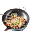 Große Eisenpfanne Haushalt Gemüsepfanne Unbeschichtet und Antihaft Flacher Boden Speziell für Induktionsherd Gasherd