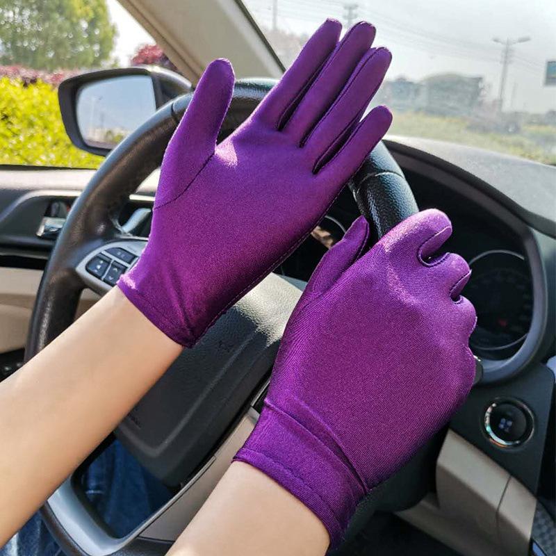 Gants de protection solaire unisexes avec élasthanne élastique pour événements, conduite et cyclisme