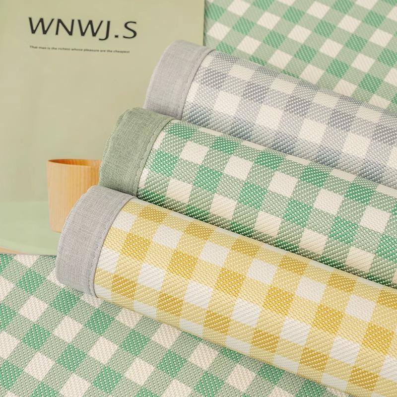 Sofa Cushion Summer Non-Slip Small Lattice Ice Silk Mat Seat Cushion Simple Summer Fresh Backrest Towel Sofa Cover