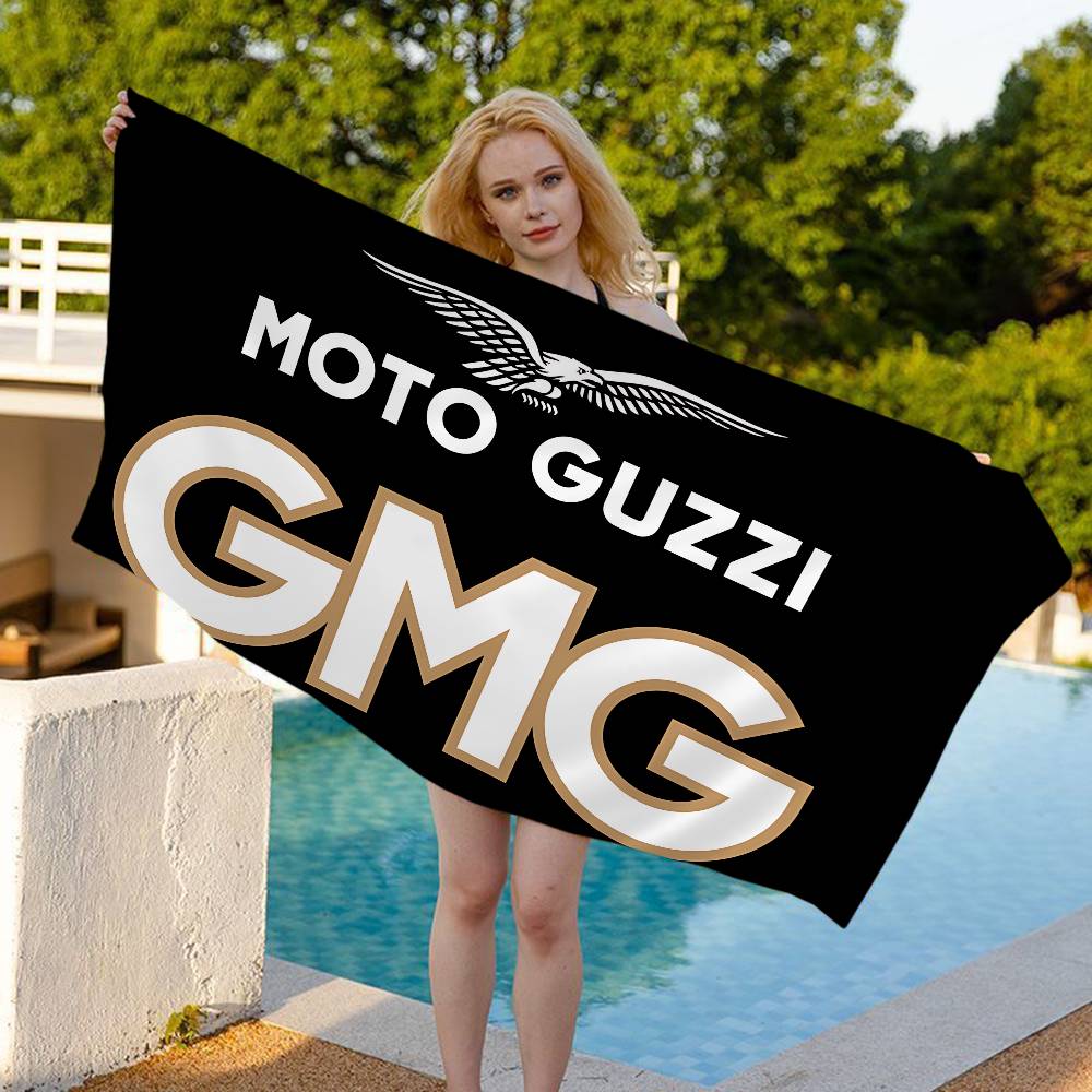 M-Moto Guzzi Beach Towel Colorful Bath Towels For Girl Microfiber Quick Dry Custom Sand Free Beach Yoga Spa Gym Pool