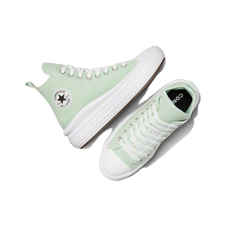Converse Chuck Taylor All Star Move Platform High GS Sticky Aloe Kids Sneakers Blue White Black A06350C