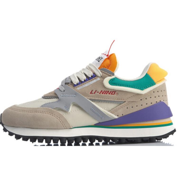 (WMNS) Li-Ning 001 Khaki White Grey Women s AGCP382-4 EU 37