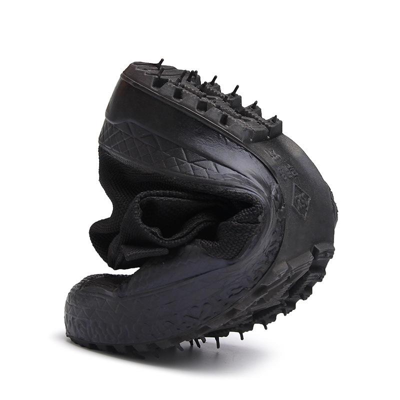 Scarpe di sicurezza in gomma gialle e nere a vita alta per uomo e donna - Protezione 21 cm