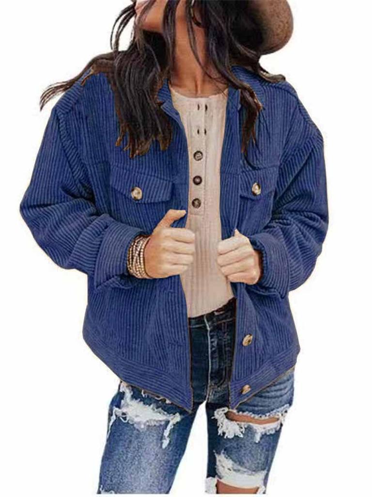 Autumn New Arrivals Women's Clothing Pure Color Down Jacket Top Cardigan Loose Heart Wool Coat