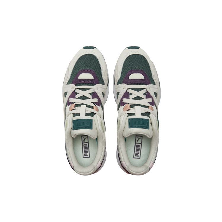 Puma Mirage Mox Suede Ivory Glow Silver Pine Unisex Sneakers Grey 381000-03