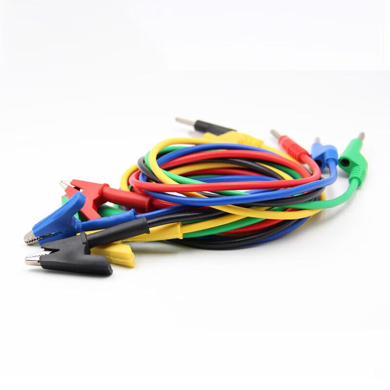 Huijun Brass Alligator Clip to 4mm Banana Plug Test Lead