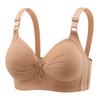 Middle-aged and Elderly Bras, Non-magnetic Adjustment Type, No Steel Ring Underwear, Thin Cup, Full Cup, Large Women's Underwear, Large Breasts