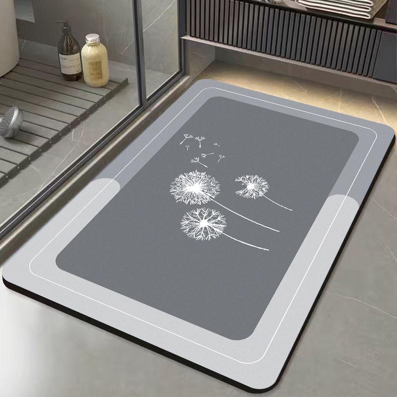 Diatom Mud Absorbent Mat, Bathroom Floor Mat, Quick-drying Bathroom Floor Mat At the Door