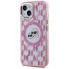 Karl Lagerfeld Klhmp15Mhmckmhp Iphone 15Plus 6.7 Różowy/Pink Iml Monogram Karl&Choupette Head Magsafe