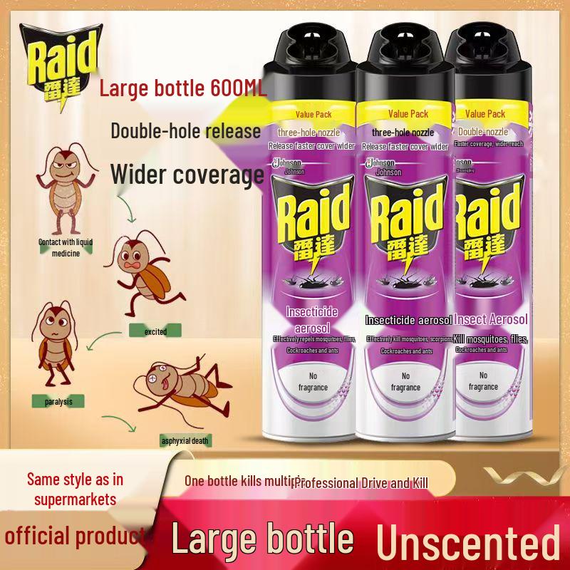 Radar Unscented Insecticide Spray 600ml: Kills Cockroaches & Repels Flies, Mosquitoes, Ants.