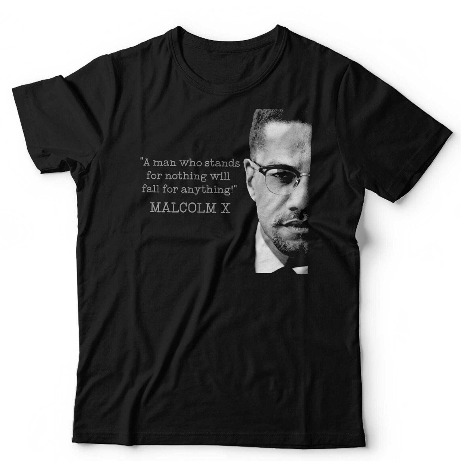 Malcolm X Tshirt Fall For Anything Unisex and Propaganda Civil Rights Power S