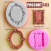 Picture Frame Silicone Molds for Epoxy Resin Candle Soap Decoration Fondant Silicone Molds for Chocolate Candy Cake