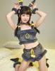 Beauty Costume Cosplay Anime Game Sexy Cute Tank Top Shorts Lingerie Sleeveless Home Wear Pajamas Belly Showing Black Cat Monster Monster Beast Cute