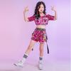 Jazz Dance Hip-Hop-Kostüm Urban Dance Mädchen Kleidung Pailletten Stil Tanzkleidung Teen Street Glänzende coole Kleidung für Kinder