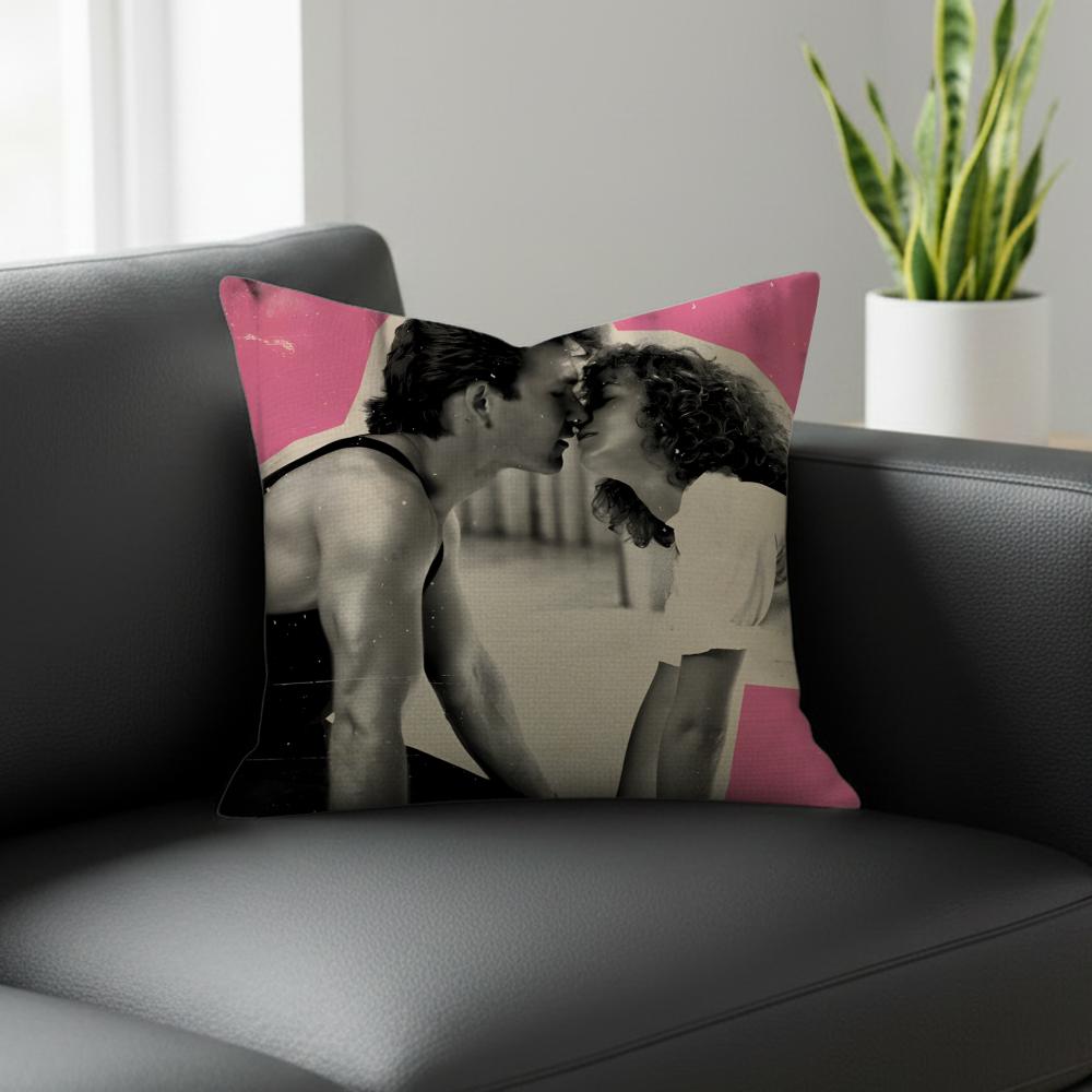 Movie Dirty Dancing Cushion Cover Natural Linen Pillowcase Set AllinOne Decor for Sofa Bedroom Chair