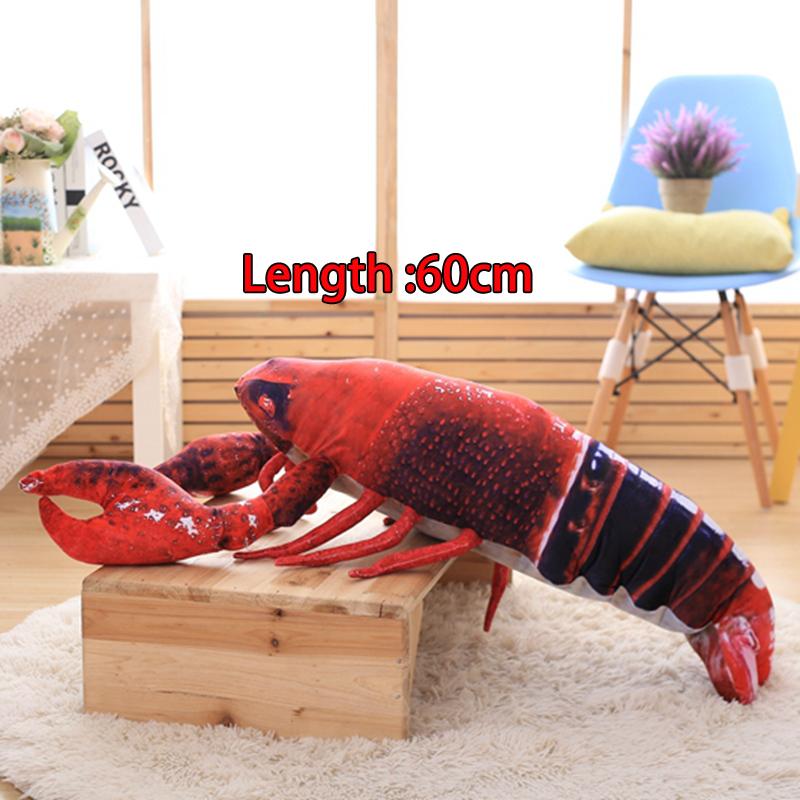Treasuringu 3 Größen Niedliches Hummer-Stofftier Bunter Hummer-Stoffpuppe Stachelhummer-Stofftier Sofa-Dekoration Geburtstagsgeschenke