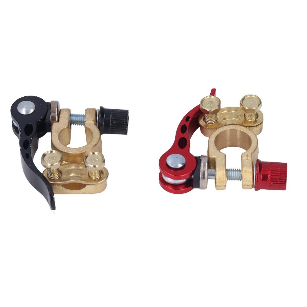 2pcs Disconnect Function Battery Terminal Clamp Connectors Quick Disconnect Clamps Automobile Use