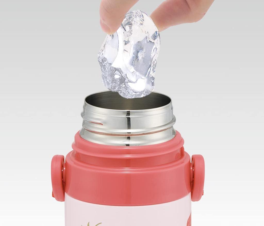 Skater Water Strawberry 350ml 420ml Stainless Small for SKDC3 Children's Bottle, 2-Way, Pink, (Cup), (Direct Drink), Steel, Capacity, Girls,