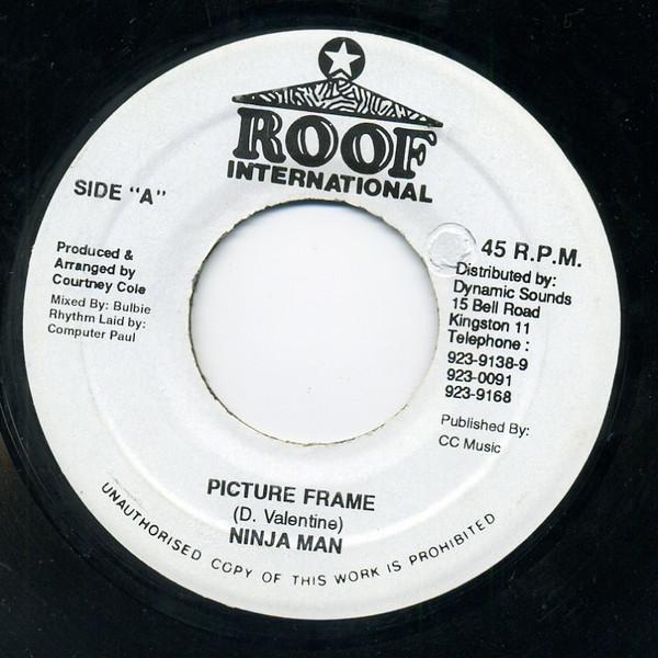 

7inch Record NINJAMAN - Picture Frame NONE Roof Internatio Jamaica Reggae, Ska & Dub Used