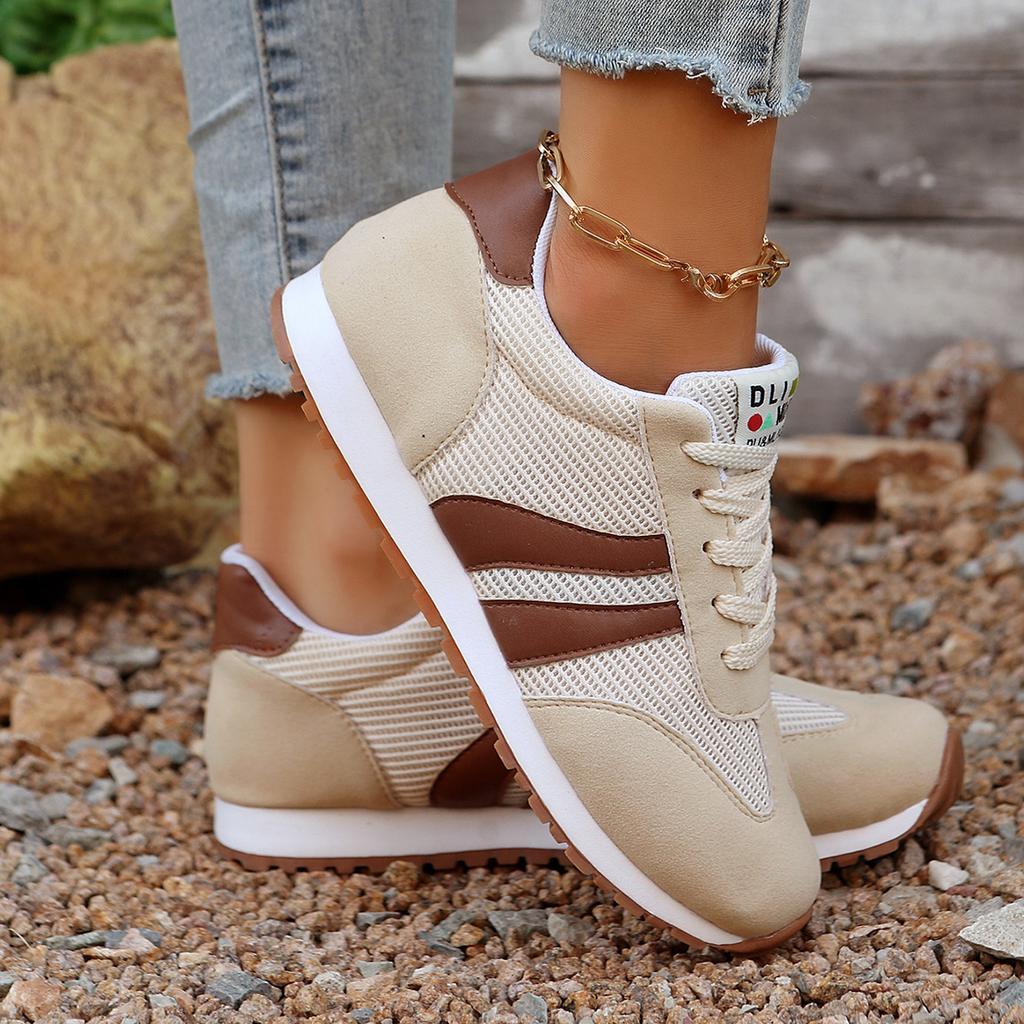 fashion Rimocy Women's Lightweight Platform Sneakers Fashion Lace Up Outdoor Sports Shoes for Women Comfortable Non Slip Casual Sneakers