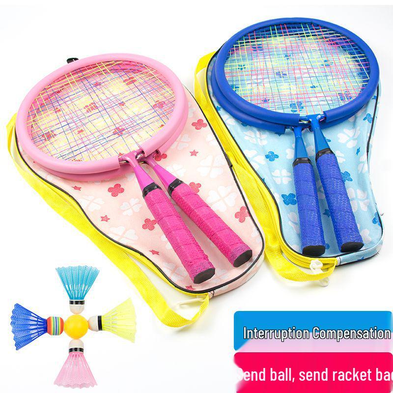 Super Light Children's Beginner Badminton Racket Set for Ages 3-12