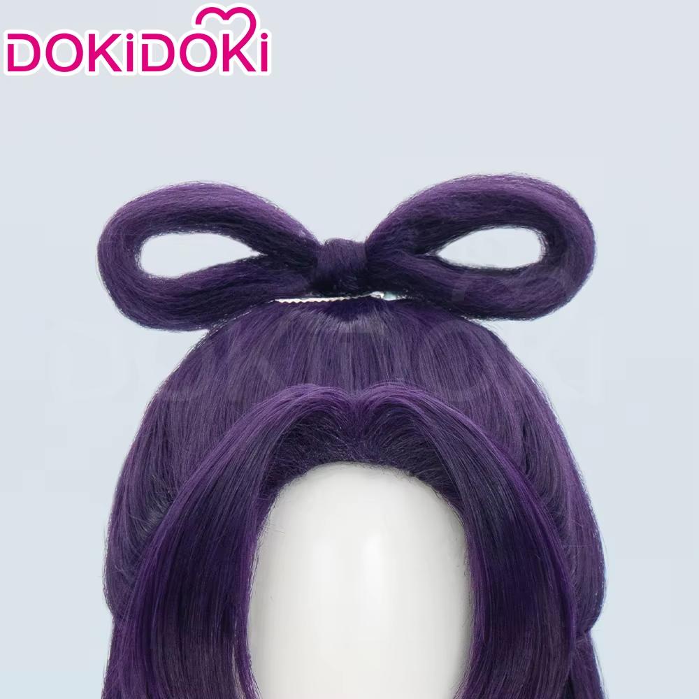 Jinshi Pruik met Kant aan de Voorkant Anime The Apothecary Diaries Cosplay DokiDoki Mannen Paars Lang Haar Renshi Halloween Gratis Pruikkap With Fairy Bow blue