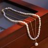 100% Natural Freshwater Pearl 14K Gold Filled Female Chains Necklace Promotion  For Women Valentine's Day Gifts No Fade