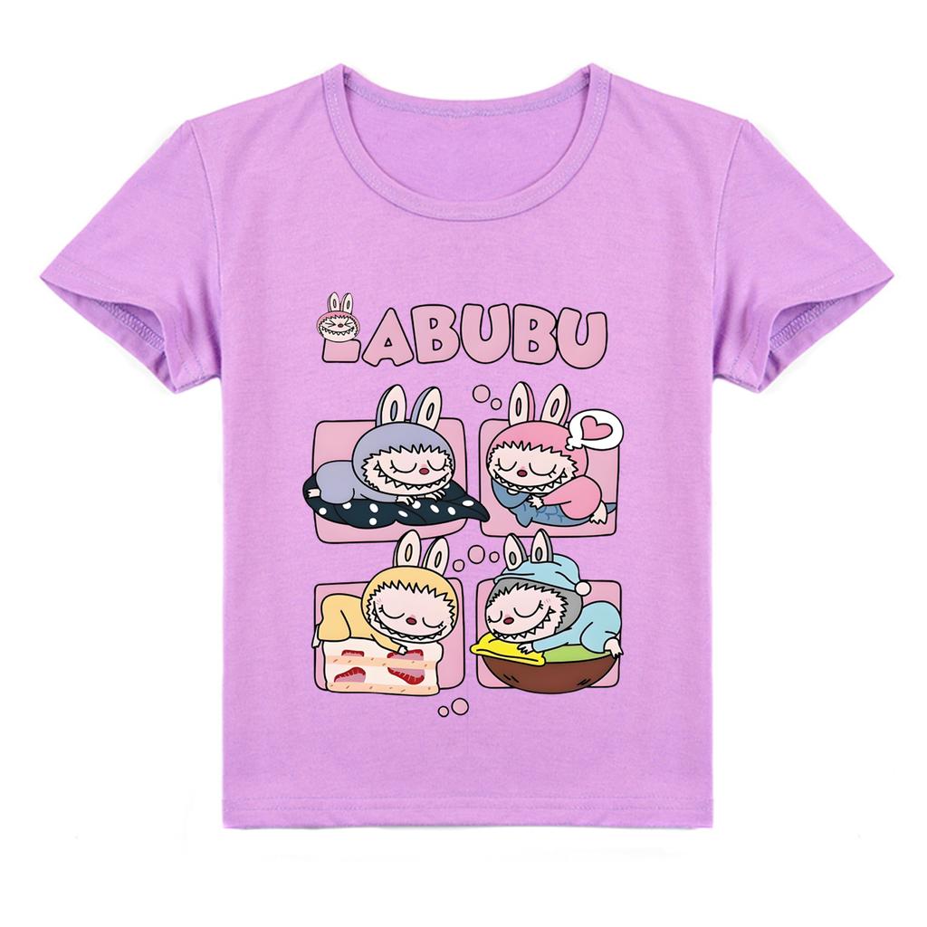 Kinder 2D T-Shirt Labubu T-Shirt Kinder Kurzarm