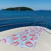Strawberry Bow Fun Quick Drying Bath Towel Microfiber beach towel light weight swimming camping yoga beach out