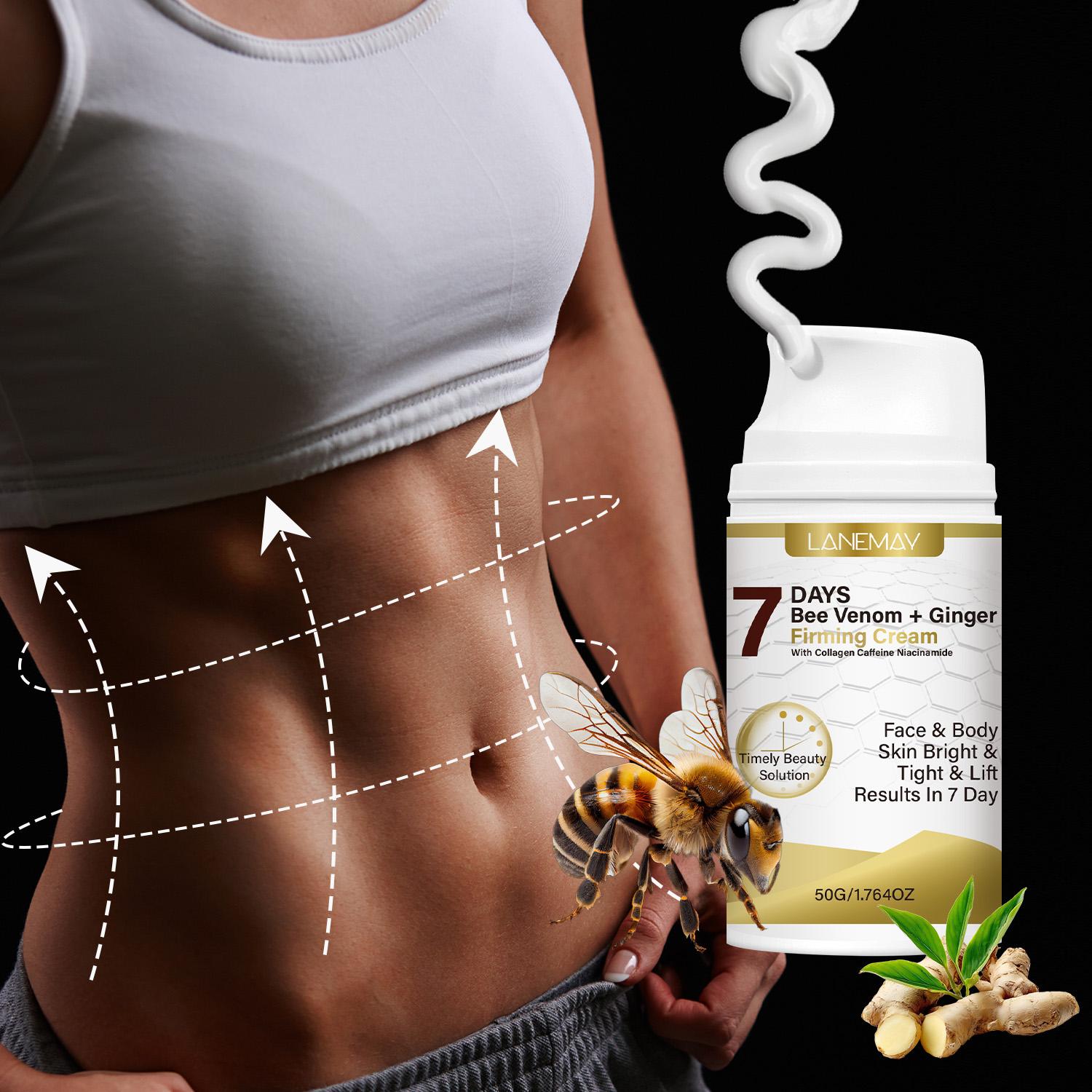 

7 Days Bee Venom + Ginger Firming Cream-Face & Body Skin Bright-Tight & Lift The Skin-Suitable For All Skin Types, 50g