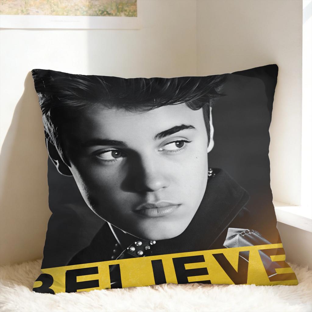 J-Justins B-Bieber Pillow Case Soft Pillow Cover Kawaii Cushion Cover For Chair Sofa Home Decor