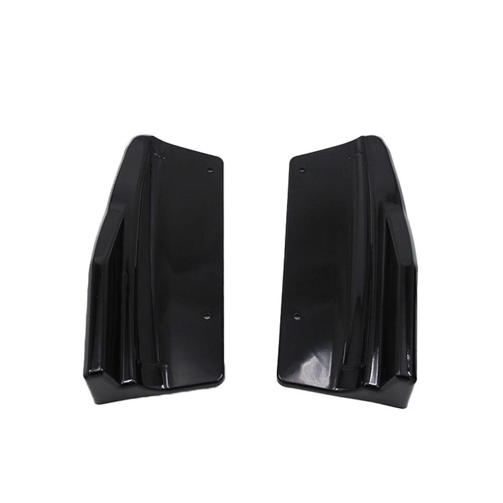 2Pcs Universal Carbon Fiber Car Rear Bumper Protector Rear Diffuser Side Lip & Corner Protector Kit Auto Body Styling Accessory