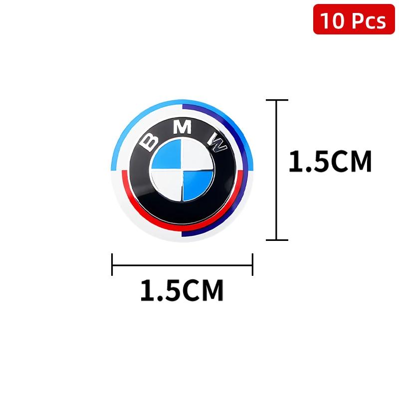 15mm Car Door Keyhole Cover Sticker Car Door Lock Keyhole Protection Stickers For BMW Performance M1 F25 F26 F15 F16 E90 E91 E92