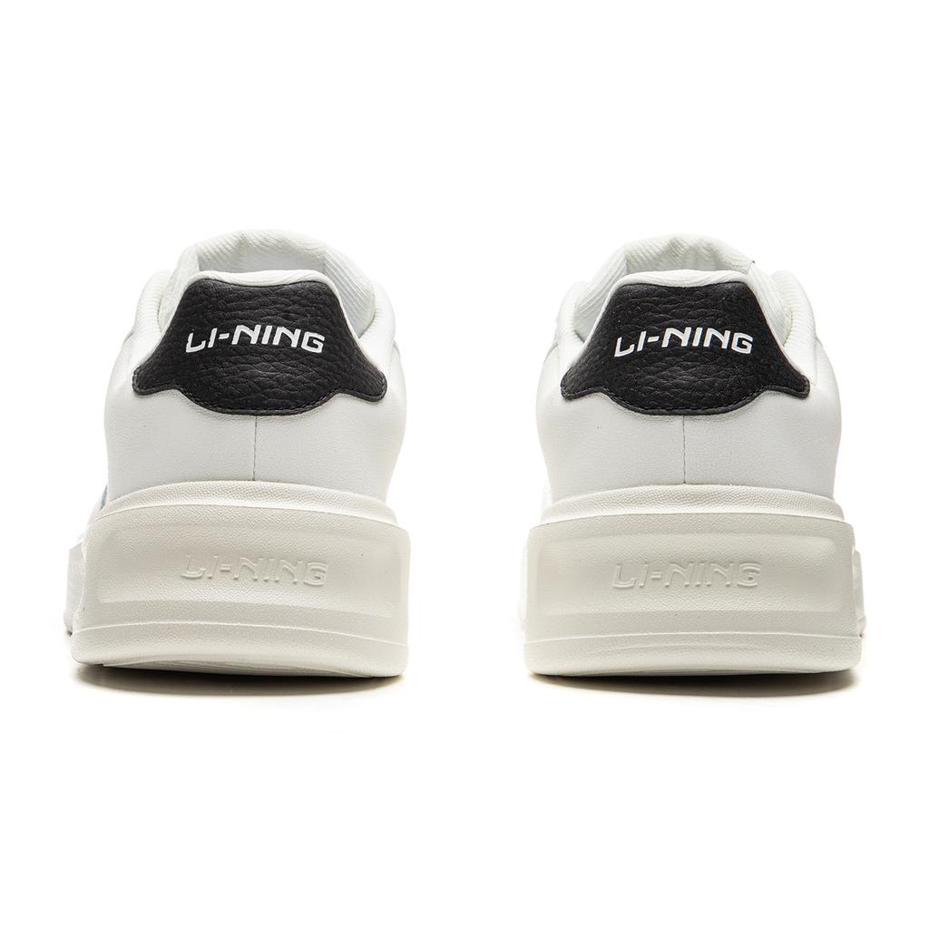New LiNing Sky Cloud Anti Slip And Wear Resistant Breathable Low Top Skateboard Shoes Men's White Black AGCU319-3