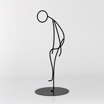 Modern Minimalist Creative Metal Wire Character Ornaments Model Room Hotel Front Desk Fashion Art Abstract Decorations