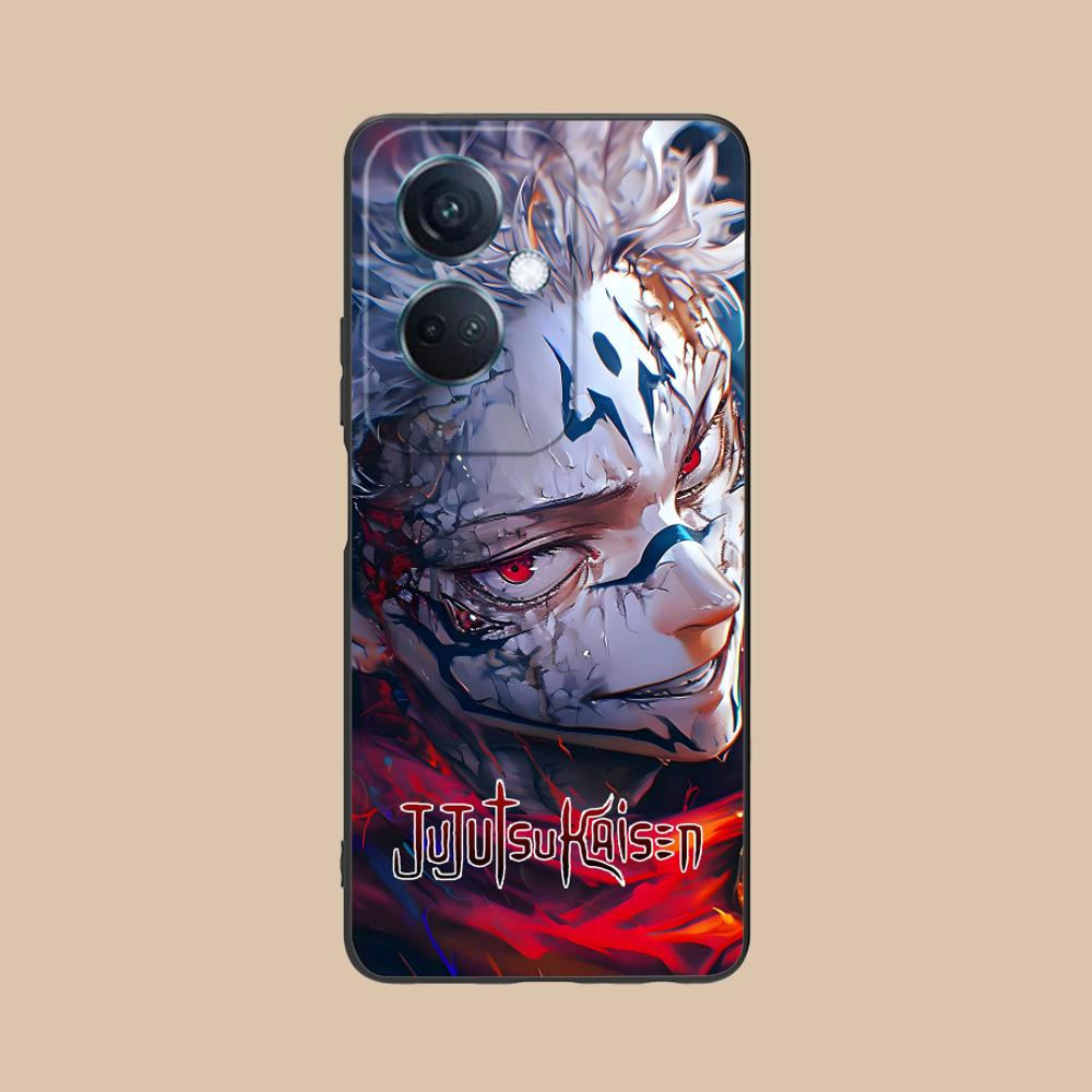 Jujutsu Kaisen Sukuna Mobile Phone Case for OPPO Reno 14 13 12 11 10 9 8 7 6 5 F T Pro 5G Colorful Printing Cover Cover Pretty