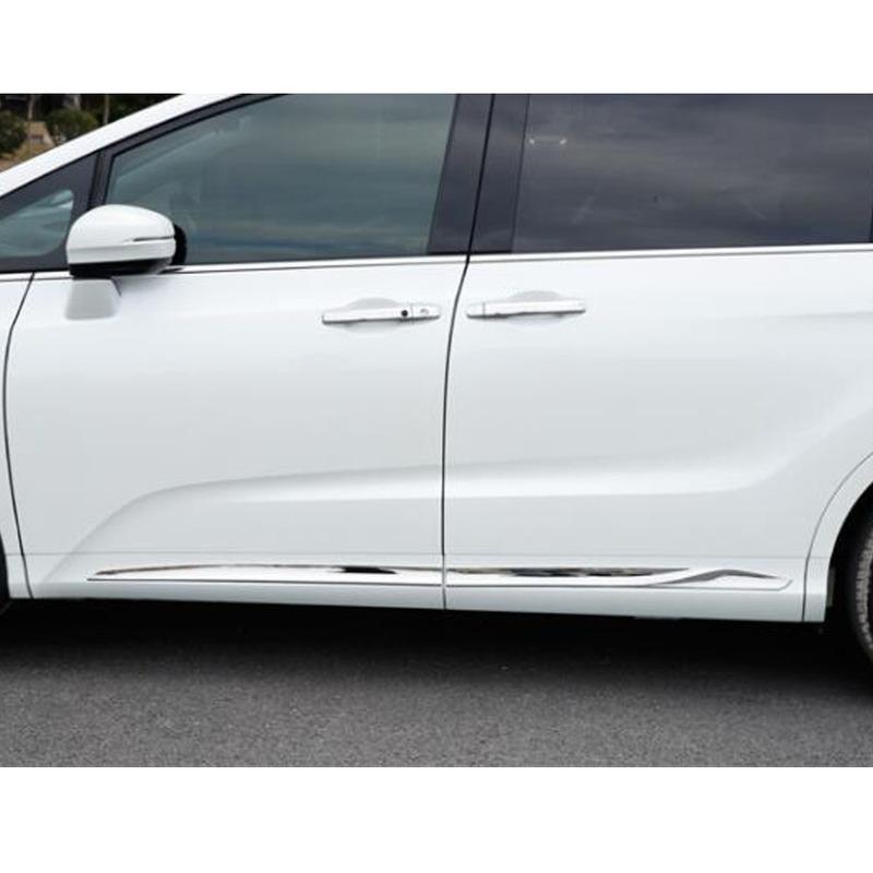 For Honda Odyssey 2015 2016 2017 2018    Side Door Body Molding Trim Covers Car Exterior Accessories Decoration Part